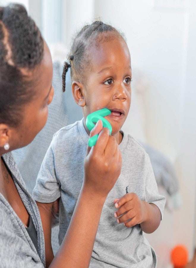 TalkTools Chewy | Oral Motor Sensory Tool for Kids and Toddlers | Therapy Tools to Improve Chewing and Biting (Green and Purple, 2 Count (Pack of 1)) - Image 4